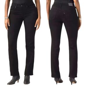 Levi’s 314 Shaping Straight Jeans Soft Black Size 28 Hemmed